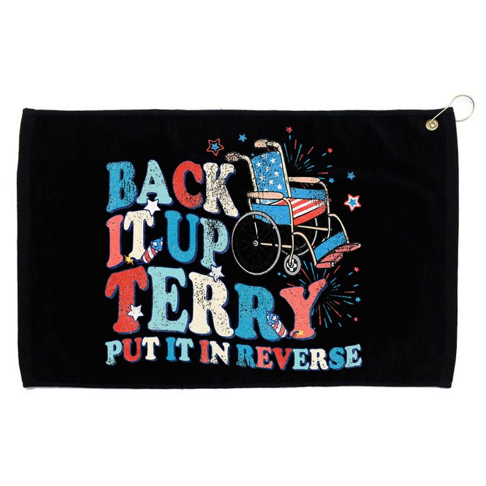 Back It Up Terry Put It In Reverse 4th Of July Fireworks Grommeted Golf Towel