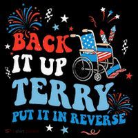 Back It Up Terry Put It In Reverse 4th Of July High Crown Mesh Back Trucker Hat