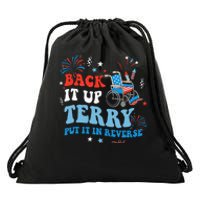 Back It Up Terry Put It In Reverse 4th Of July Drawstring Bag