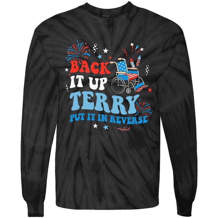 Back It Up Terry Put It In Reverse 4th Of July Tie-Dye Long Sleeve Shirt