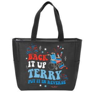 Back It Up Terry Put It In Reverse 4th Of July Zip Tote Bag