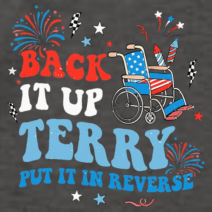 Back It Up Terry Put It In Reverse 4th Of July Vector Backpack