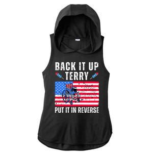 Back It Up Terry Put It In Reverse 4th Of July Usa Ladies PosiCharge Tri-Blend Wicking Draft Hoodie Tank