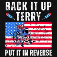 Back It Up Terry Put It In Reverse 4th Of July Usa Ladies PosiCharge Tri-Blend Wicking Tank
