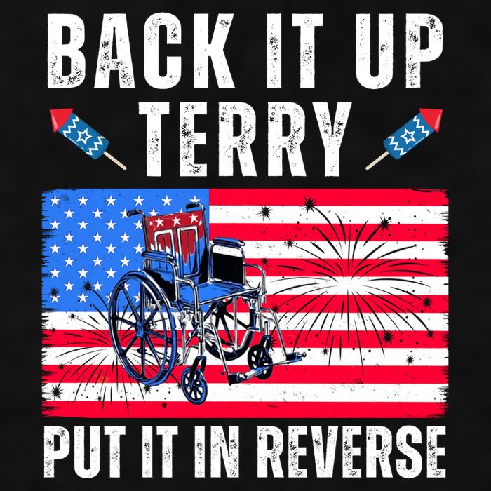 Back It Up Terry Put It In Reverse 4th Of July Usa Ladies PosiCharge Tri-Blend Wicking Tank