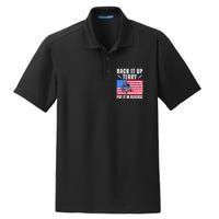 Back It Up Terry Put It In Reverse 4th Of July Usa Dry Zone Grid Polo
