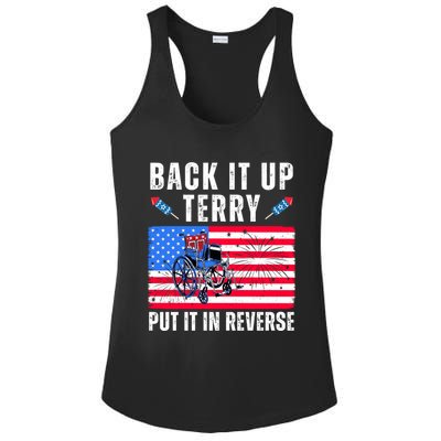 Back It Up Terry Put It In Reverse 4th Of July Usa Ladies PosiCharge Competitor Racerback Tank