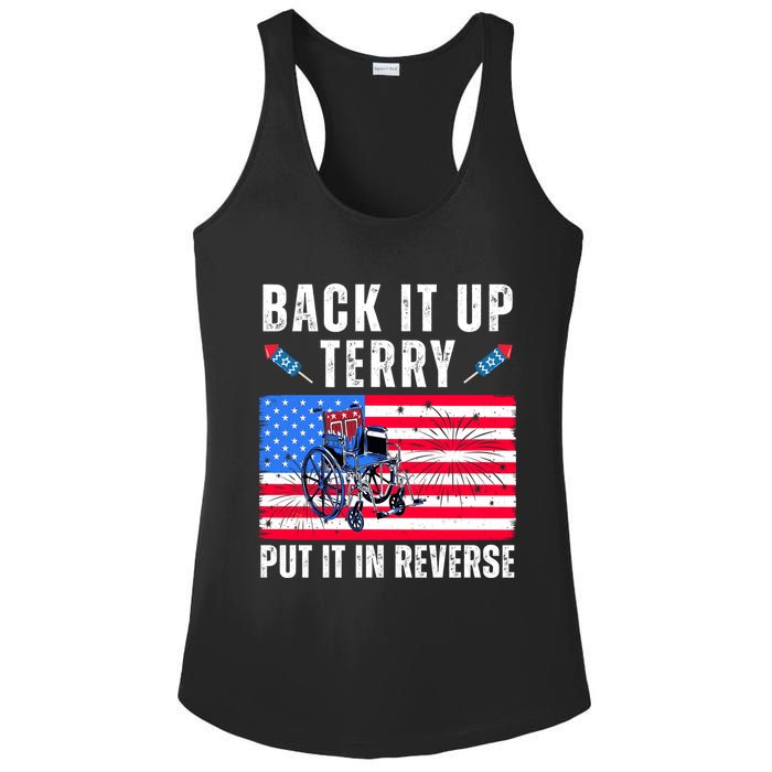 Back It Up Terry Put It In Reverse 4th Of July Usa Ladies PosiCharge Competitor Racerback Tank