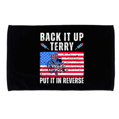 Back It Up Terry Put It In Reverse 4th Of July Usa Microfiber Hand Towel