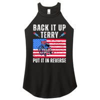 Back It Up Terry Put It In Reverse 4th Of July Usa Women's Perfect Tri Rocker Tank