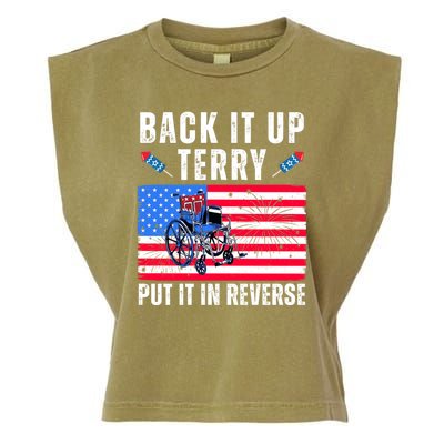 Back It Up Terry Put It In Reverse 4th Of July Usa Garment-Dyed Women's Muscle Tee