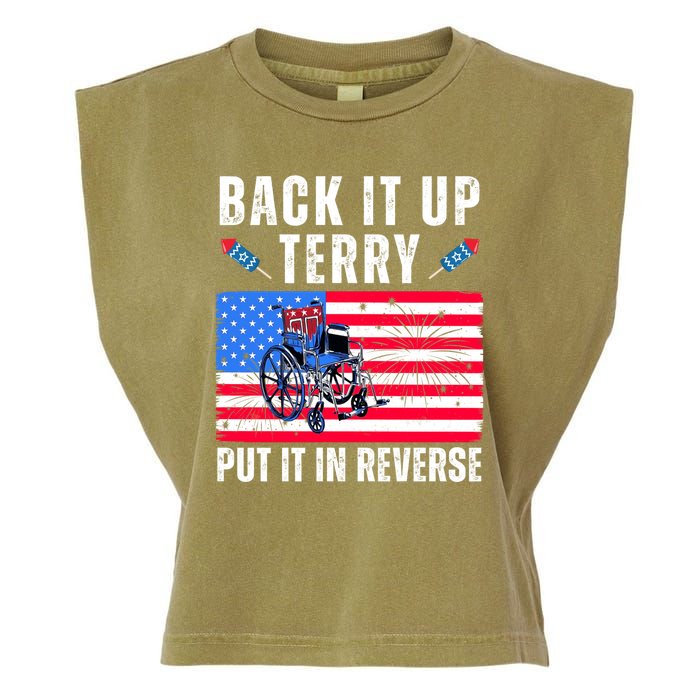 Back It Up Terry Put It In Reverse 4th Of July Usa Garment-Dyed Women's Muscle Tee