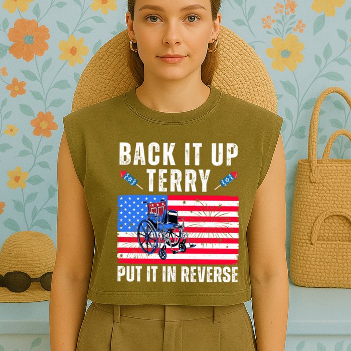 Back It Up Terry Put It In Reverse 4th Of July Usa Garment-Dyed Women's Muscle Tee