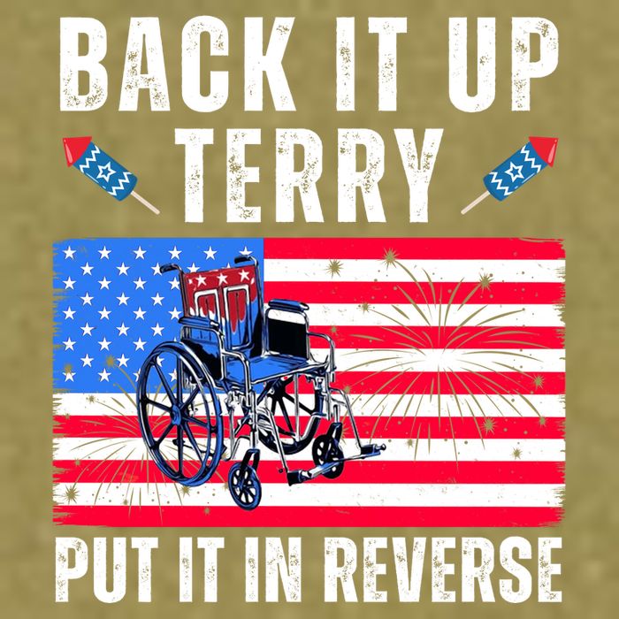 Back It Up Terry Put It In Reverse 4th Of July Usa Garment-Dyed Women's Muscle Tee