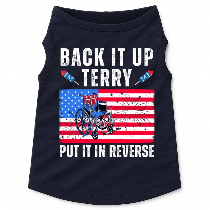 Back It Up Terry Put It In Reverse 4th Of July Usa Doggie Tank