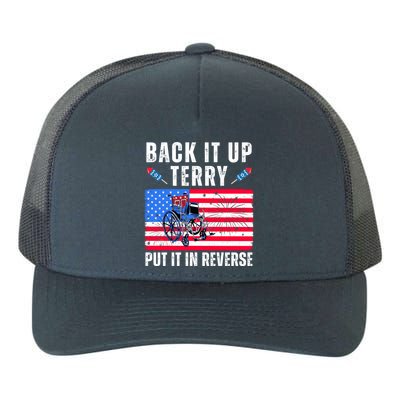Back It Up Terry Put It In Reverse 4th Of July Usa Yupoong Adult 5-Panel Trucker Hat