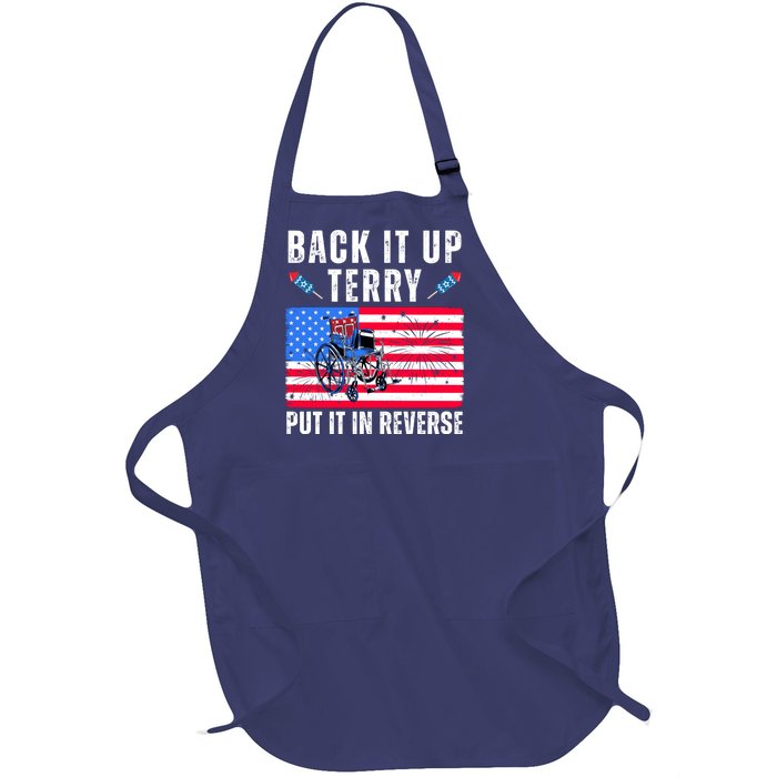 Back It Up Terry Put It In Reverse 4th Of July Usa Full-Length Apron With Pockets