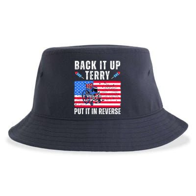 Back It Up Terry Put It In Reverse 4th Of July Usa Sustainable Bucket Hat