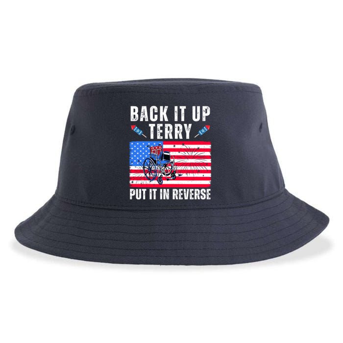 Back It Up Terry Put It In Reverse 4th Of July Usa Sustainable Bucket Hat