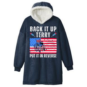 Back It Up Terry Put It In Reverse 4th Of July Usa Hooded Wearable Blanket