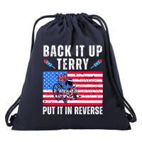 Back It Up Terry Put It In Reverse 4th Of July Usa Drawstring Bag