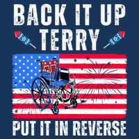 Back It Up Terry Put It In Reverse 4th Of July Usa Drawstring Bag
