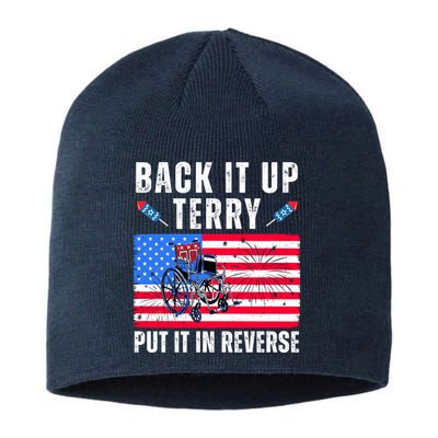 Back It Up Terry Put It In Reverse 4th Of July Usa Sustainable Beanie