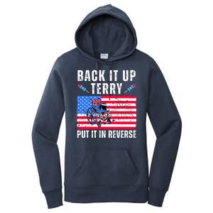 Back It Up Terry Put It In Reverse 4th Of July Usa Women's Pullover Hoodie