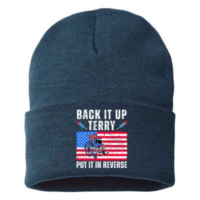 Back It Up Terry Put It In Reverse 4th Of July Usa Sustainable Knit Beanie