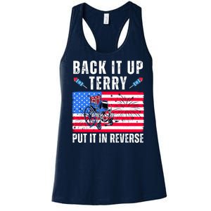 Back It Up Terry Put It In Reverse 4th Of July Usa Women's Racerback Tank