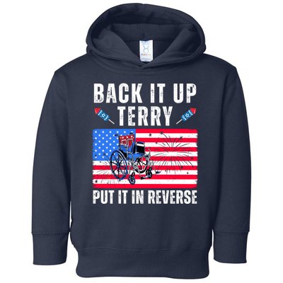 Back It Up Terry Put It In Reverse 4th Of July Usa Toddler Hoodie