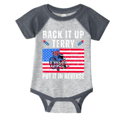 Back It Up Terry Put It In Reverse 4th Of July Usa Infant Baby Jersey Bodysuit