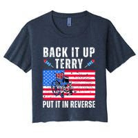 Back It Up Terry Put It In Reverse 4th Of July Usa Crop Top