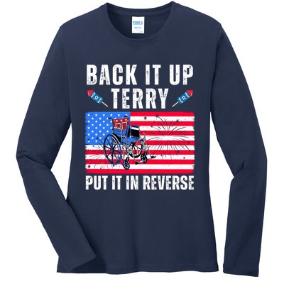 Back It Up Terry Put It In Reverse 4th Of July Usa Ladies Long Sleeve Shirt