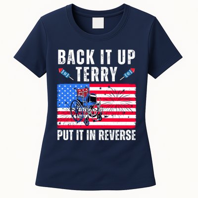 Back It Up Terry Put It In Reverse 4th Of July Usa Women's T-Shirt