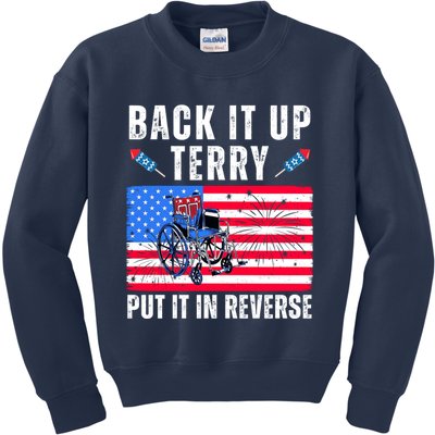 Back It Up Terry Put It In Reverse 4th Of July Usa Kids Sweatshirt