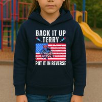 Back It Up Terry Put It In Reverse 4th Of July Usa Kids Hoodie