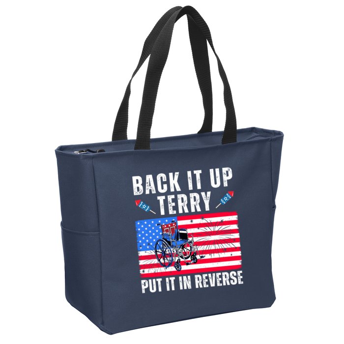 Back It Up Terry Put It In Reverse 4th Of July Usa Zip Tote Bag