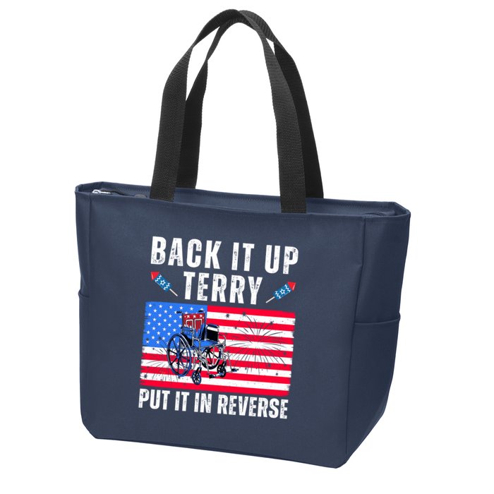 Back It Up Terry Put It In Reverse 4th Of July Usa Zip Tote Bag
