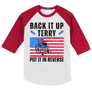 Back It Up Terry Put It In Reverse 4th Of July Usa Kids Colorblock Raglan Jersey