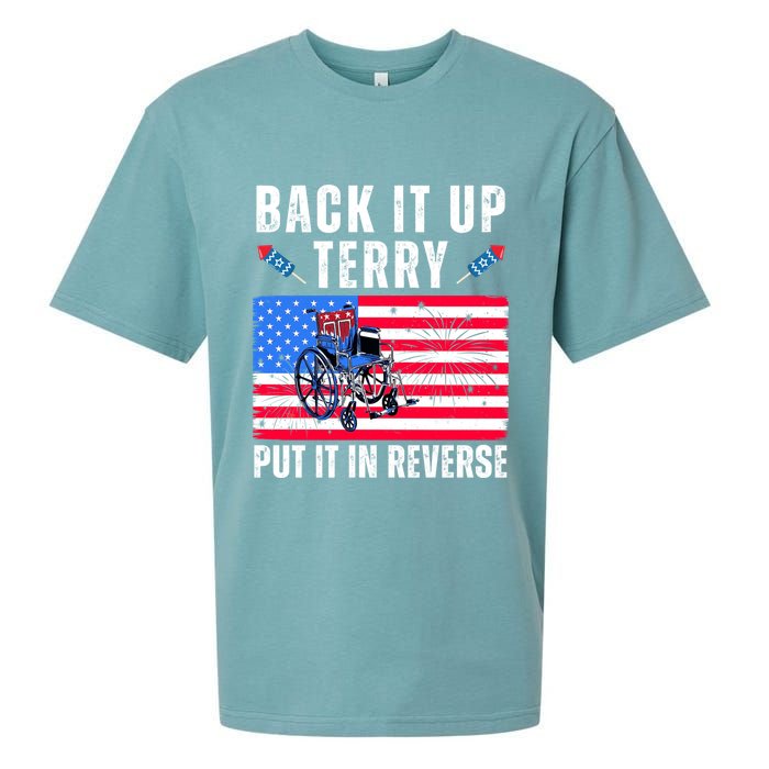 Back It Up Terry Put It In Reverse 4th Of July Usa Sueded Cloud Jersey T-Shirt