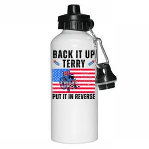 Back It Up Terry Put It In Reverse 4th Of July Usa Aluminum Water Bottle