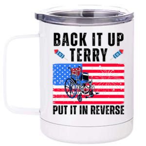 Back It Up Terry Put It In Reverse 4th Of July Usa 12 oz Stainless Steel Tumbler Cup