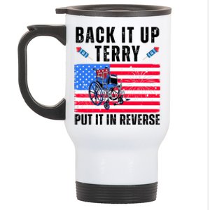 Back It Up Terry Put It In Reverse 4th Of July Usa Stainless Steel Travel Mug