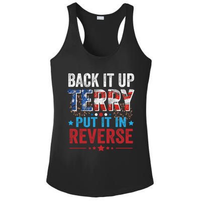 Back It Up Terry Put It In Reverse 4th Of July Funny Great Gift Ladies PosiCharge Competitor Racerback Tank