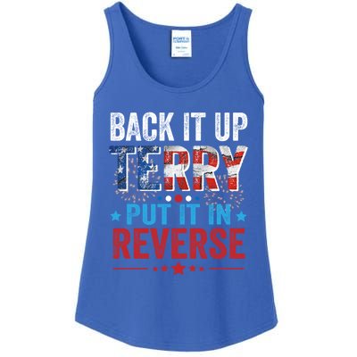 Back It Up Terry Put It In Reverse 4th Of July Funny Great Gift Ladies Essential Tank