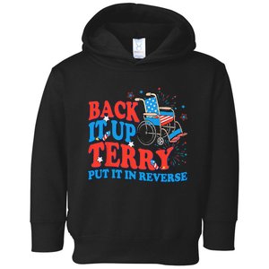 Back It Up Terry Put It In Reverse 4th Of July Fireworks Toddler Hoodie