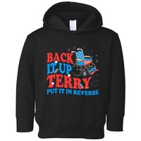 Back It Up Terry Put It In Reverse 4th Of July Fireworks Toddler Hoodie