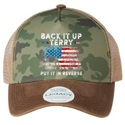 Back It Up Terry Put It In Reverse Firework 4th Of July Legacy Tie Dye Trucker Hat