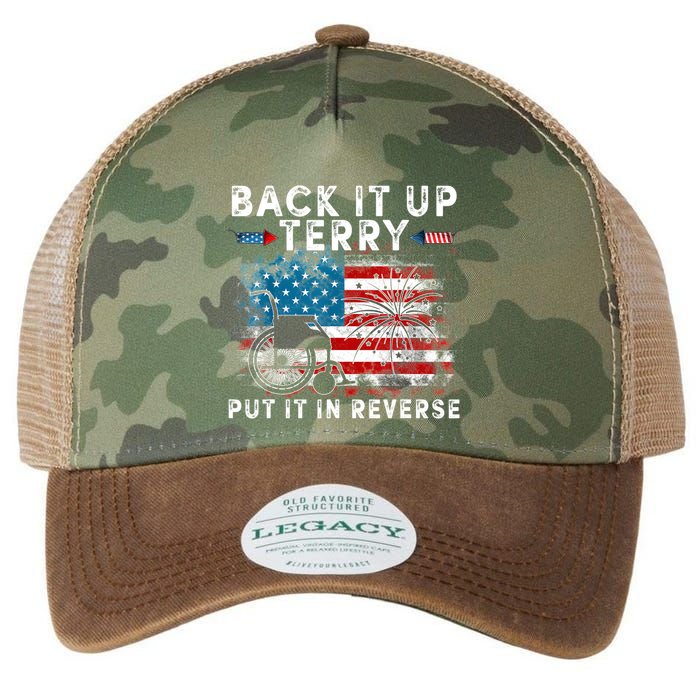 Back It Up Terry Put It In Reverse Firework 4th Of July Legacy Tie Dye Trucker Hat